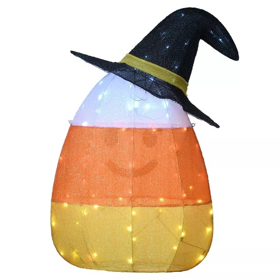  National Tree 35″ Pre-Lit Candy Corn Witch