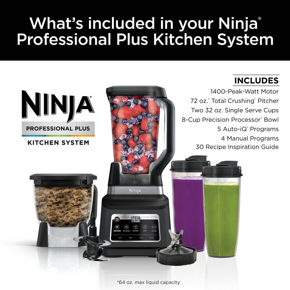 Ninja Ninja Professional Plus Kitchen System Blender Black   Ninja Ninja Professional Plus Kitchen 113572278 1000x1000 