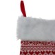  15 in. Heart and Snowflake Knit Christmas Stocking
