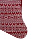  15 in. Heart and Snowflake Knit Christmas Stocking