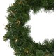  Deluxe Windsor Pine Artificial Christmas Wreath – 16-Inch Clear Lights
