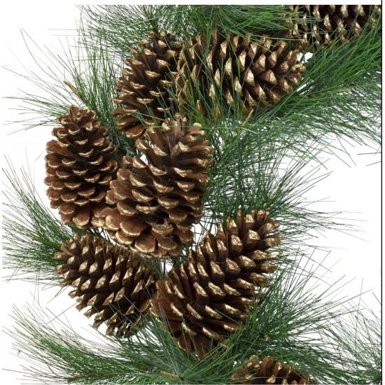Northlight Long Needle Pine and Pine Cone Artificial Christmas Wreath-Unlit