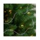  Unlit Shiny Clear 100\' x 0.25\'\' Iridescent Beaded Artificial Christmas Garland