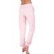  Sunset Crochet Inset Terry Joggers, Pink, Small