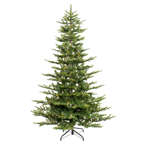  6.5′ Aspen Fir Pre-Lit Artificial Christmas Tree with Clear Lights, Green