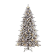 7 ft. Pre-Lit Flocked Bennington Fir Artificial Christmas Tree