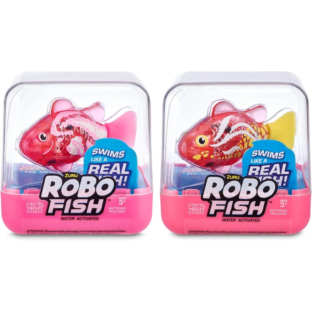 Robo Alive Robo Fish Series 2 (Hot Pink + Pink 2 Pack) – Robotic ...