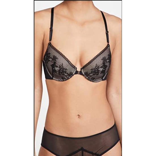  Straight Laced Front Close Underwire T-Shirt Bra, Size 32D