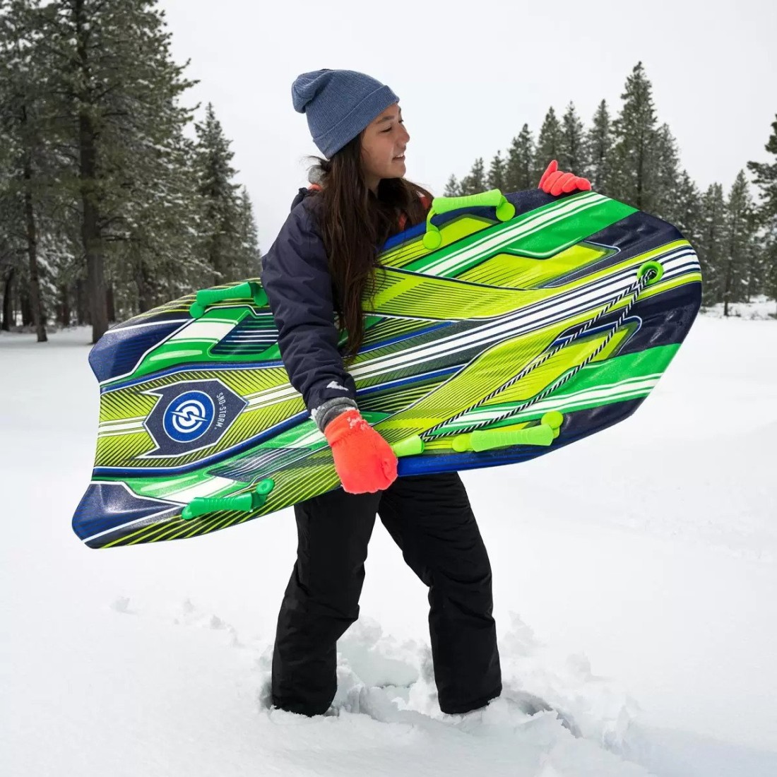 Sno-Storm™ 50″ 2 Seater Vipernex Snow Sled – in Green