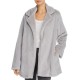  Women’s Faux Fur Sleep Jacket, Large, Grey