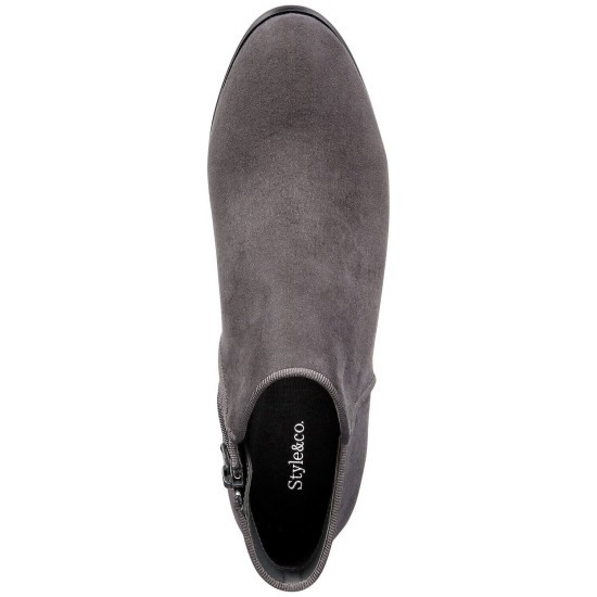 Style & Co. Wileyy Ankle Booties, Gray, 7.5 M
