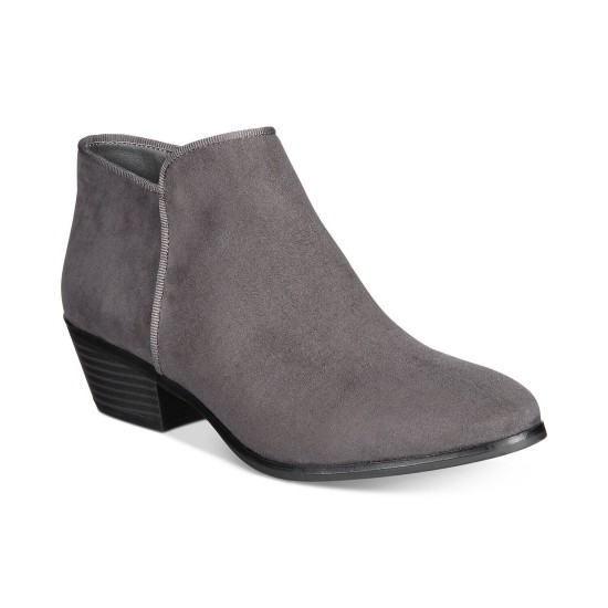 Style & Co. Wileyy Ankle Booties, Gray, 9 M