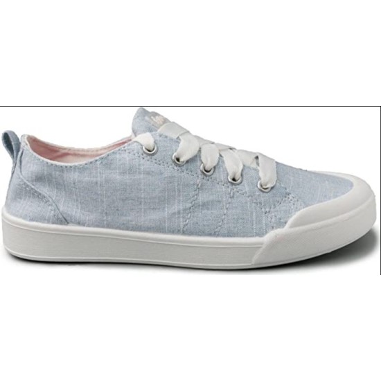  Womens Canvas Shoes – Low Top Sneakers for Women – Casual Lace Up Walking Shoes for Women with Fashionable Cute Design – Festival 7.5 Light Blue