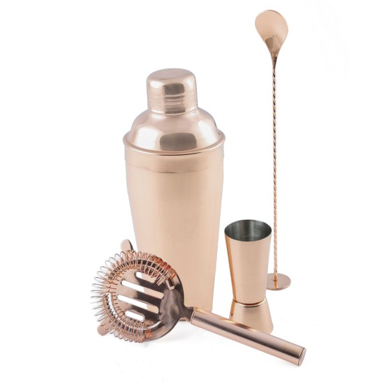  by Cambridge Copper Stainless Steel Shaker & Tool Set, Rustcopper