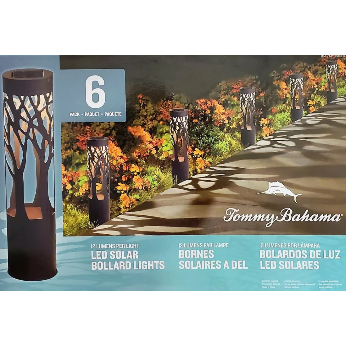 Tommy Bahama 6pk LED Solar Bollard Lights