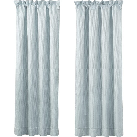  Arezzo Curtain Panels Set of 2 Bedding, Blue, 50″ x 84”