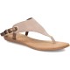  Shoes London Women’s Flat Sandal, Taupe/Hc Smooth, 7 M