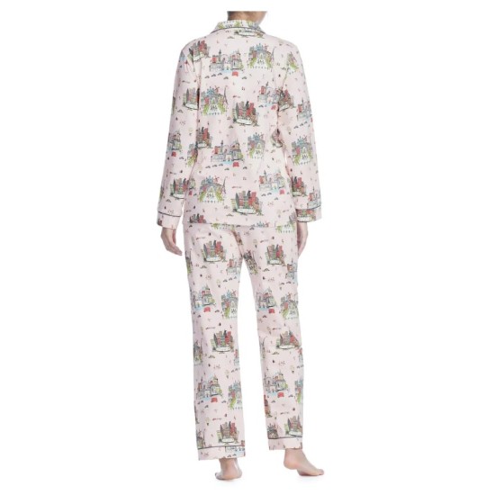 Women’s Bedhead Classic Print Pajamas, Size X-Small – White