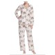Women’s Bedhead Classic Print Pajamas, Size X-Small – White