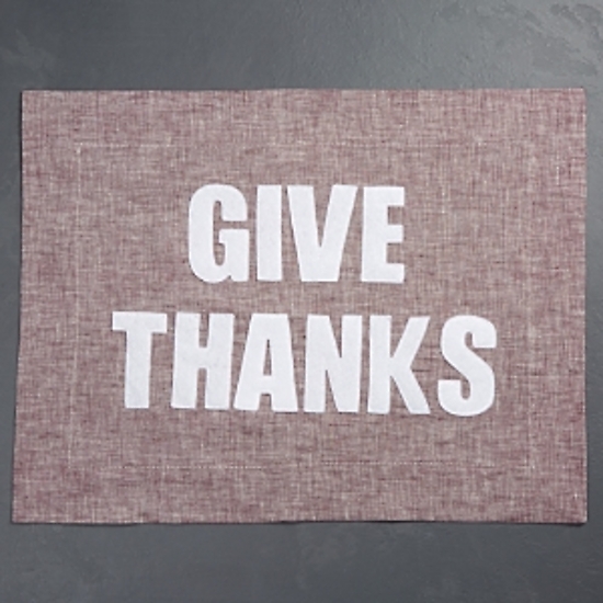 Alexandra Ferguson Give Thanks Placemat, Red