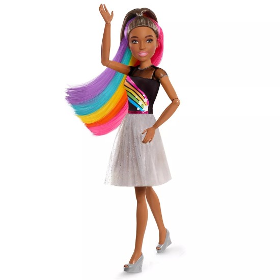  28 inch Rainbow Sparkle Best Fashion Friend Doll, Brown Hair, Kids Toys for Ages 3 up