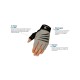  Men’s Fingerless Cross Training Fitness Gloves, Gray, Medium
