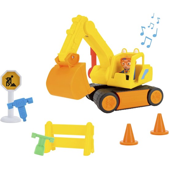  Excavator - Fun Freewheeling Vehicle with Features Including 3 Construction Worker, Sounds and Phrases - Educational Vehicles for Toddlers and Young Kids