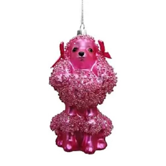 Bloomingdale’s Hot Pink Dog Ornament