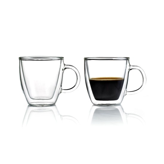  Bistro Double Wall Glass Espresso Mug, Set of 2 (5 oz)