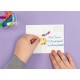  Totally Friends Color and Decorate Your Own Postcards Set in Keepsake Box, Blue/Pink, 4 oz