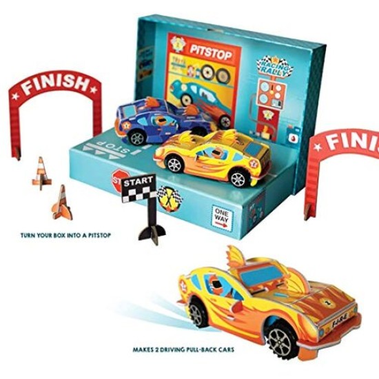  Totally Race Cars Build and Go! Pull-Back Car Racing Kit in Keepsake