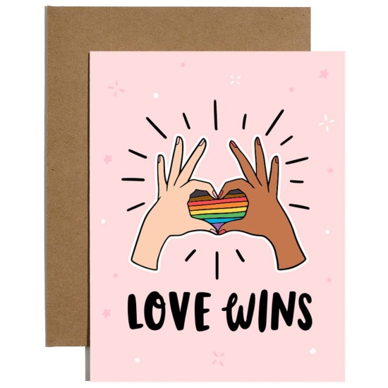 Brittany Paige Love Wins Sticker Card