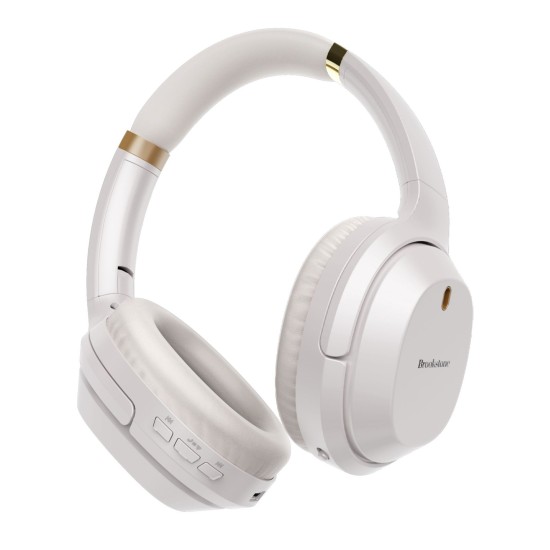  Active Noise Cancelling Bluetooth Headphones, Ivory