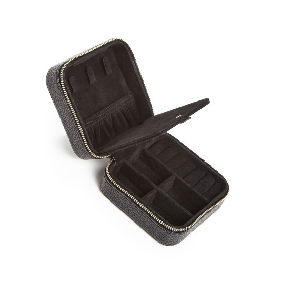  Properzia Leather Jewelry Case (Black)