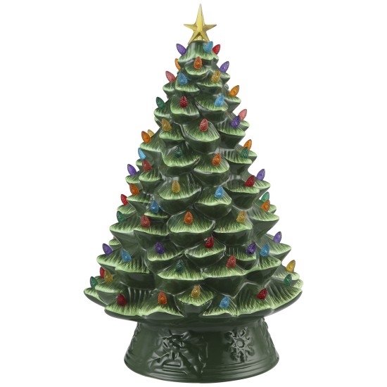 Ceramic Lighted Nostalgic Christmas Tree – 18″