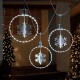  LED Rotating Snowflake Lights, 3-Piece