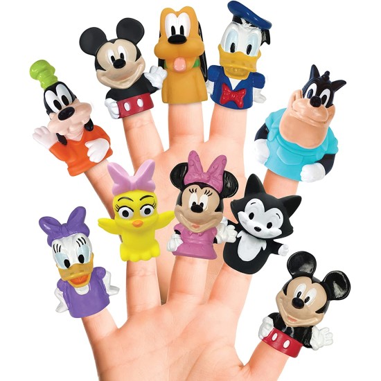 Disney Mickey & Friends 10 Piece Finger Puppet Party Pack New