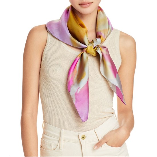Echo Blooming Floral Silk Square Scarf