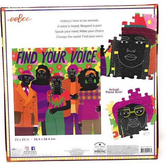  Find Your Voice, 1000 Piece Puzzle, Multicolor
