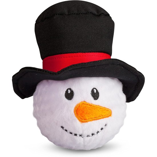  Snowman Faball Squeaky Dog Toy (Medium)