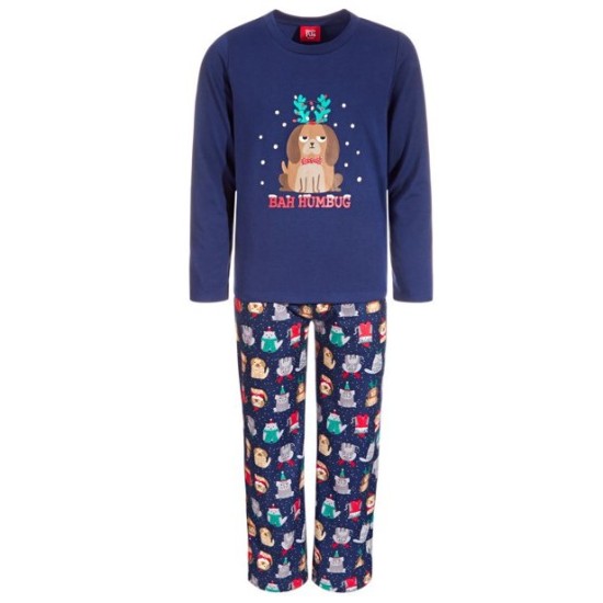  Little & Big Kids Matching 2 Pieces Bah Humbug Pajama Set
