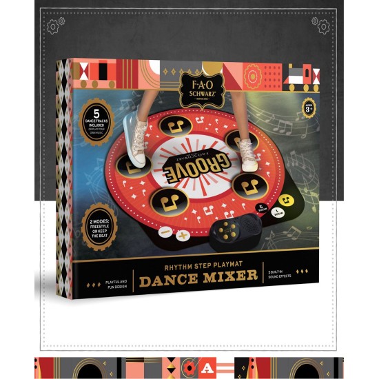  Dance Mixer Rhythm Step Playmat, Red, 19.4″ x 2.95″x 13.0″