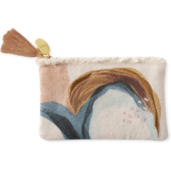  Canvas Coin Pouch, Abstract, 5″ x 3.5″