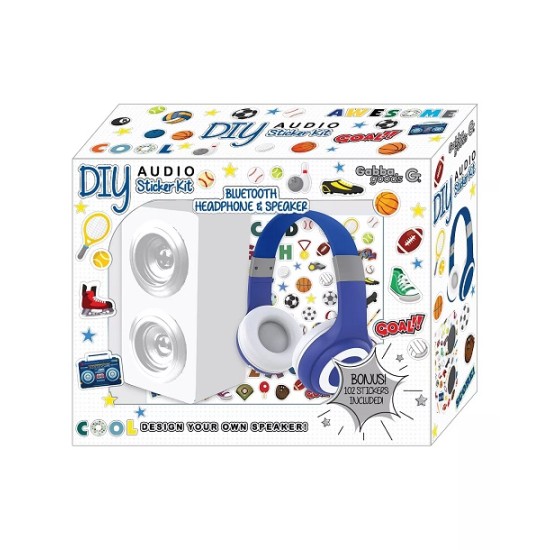  DIY Patch Kit- With Headphones, A Bluetooth Speaker & A Sticker Set