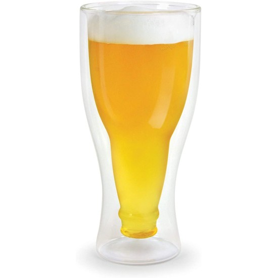  Hopside Down Beer Glass, Standard, 12 oz