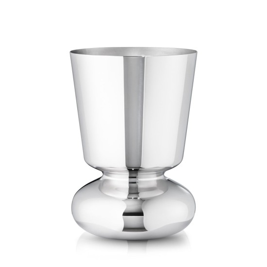  Alfredo Small Stainless Steel Vase, Silver