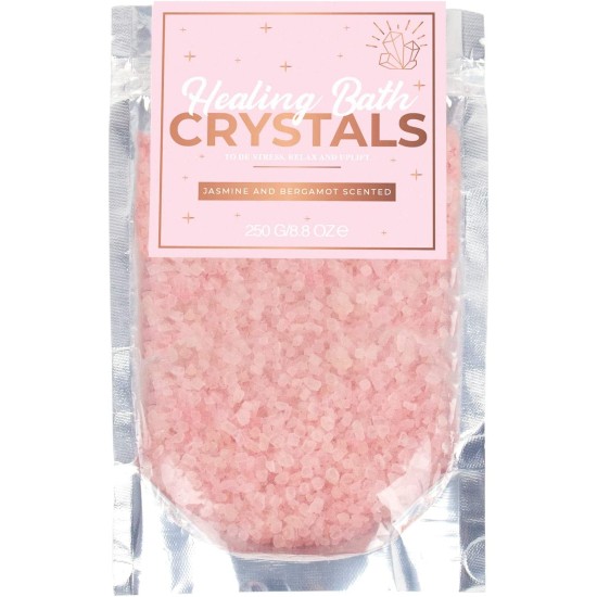  Healing Bath Crystals, Pink, 250 gram