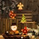  7.48″ Christmas Stocking Holder Marquee LED Lighted Snowman Head Battery Operated