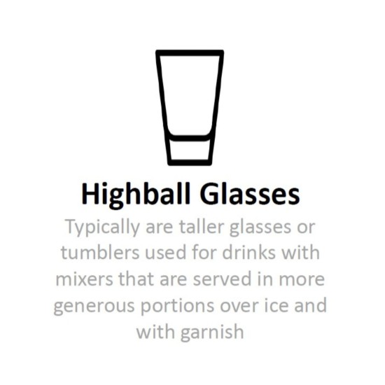  Dublin Gold Band Highball Glasses, Set of 4, 12oz
