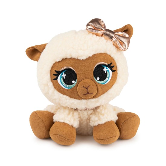  P.Lushes Designer Fashion Pets Ba-Bah La’Creme Premium Llama Stuffed Animal, Brown, 6”